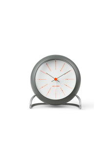 Bankers Table Clock Dark Grey