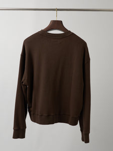 Organic Cotton Sweatshirt – Chocolate