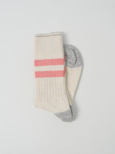 GS05 Stripe Socks - Nature/Peach